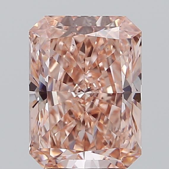 3.04 Ct. Fancy Vivid  Pink Radiant Lab Grown Diamond