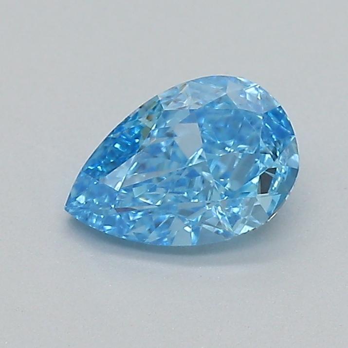0.35 Ct. Fancy Vivid  Blue Pear Lab Grown Diamond