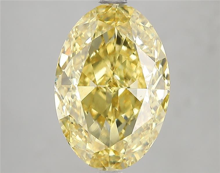 5.01 Ct. Fancy Intense Yellow Oval Lab Grown Diamond