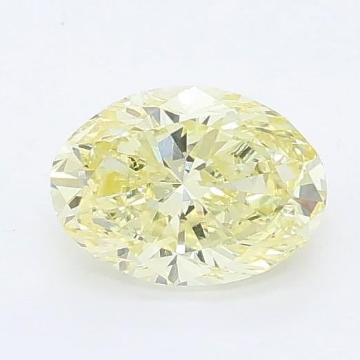 0.71 Ct. Fancy Yellow Oval Lab Grown Diamond