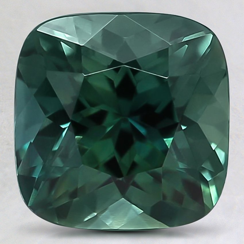 6.5mm Teal Cushion Sapphire