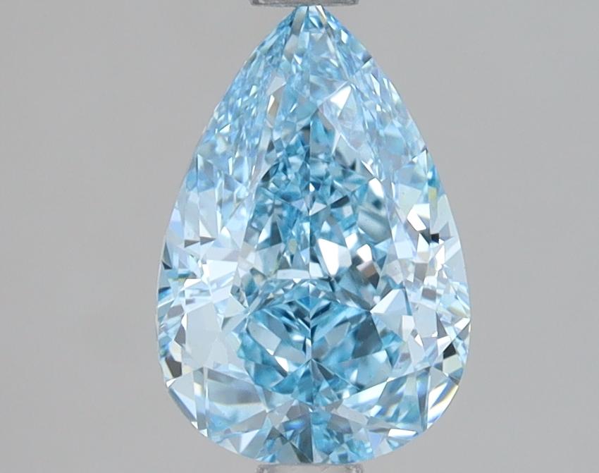 1.56 Ct. Fancy Vivid Blue Pear Lab Grown Diamond
