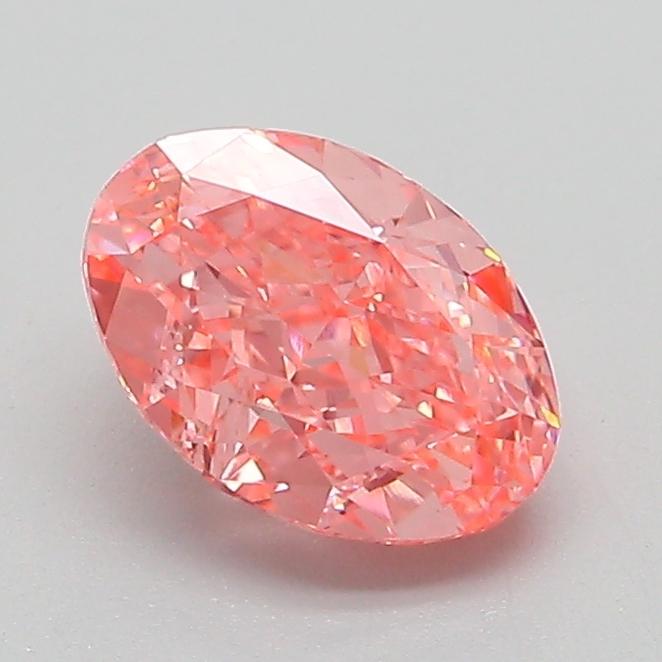 1.13 Ct. Fancy Vivid Pink Oval Lab Grown Diamond
