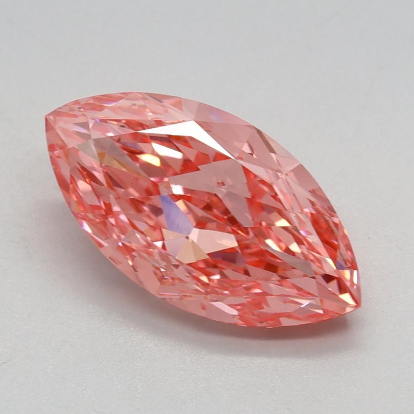 2.23 Ct. Fancy Vivid Pink Marquise Lab Grown Diamond