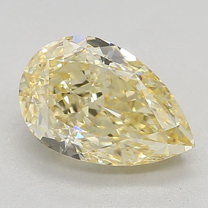 2.33 Ct. Fancy Intense Yellow Pear Lab Grown Diamond