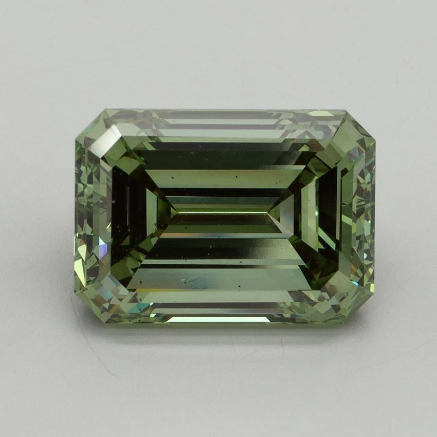 10.02 Ct. Fancy Vivid Green Emerald Lab Grown Diamond