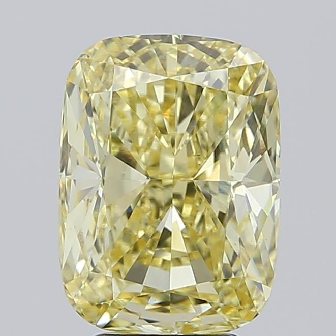 4.99 Ct. Fancy Intense Yellow Cushion Lab Grown Diamond