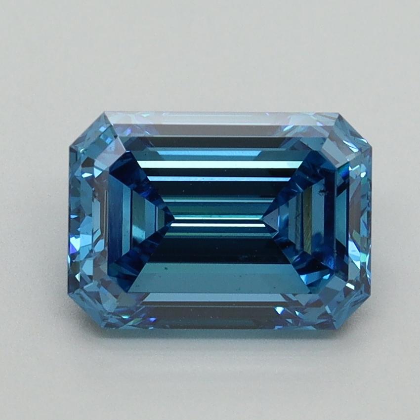 2.05 Ct. Fancy Vivid Blue Emerald Lab Grown Diamond