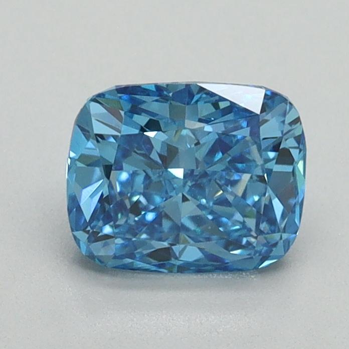 1.02 Ct. Fancy Vivid Blue Cushion Lab Grown Diamond