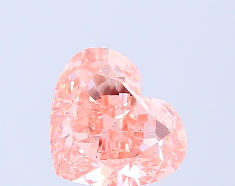 3.07 Ct. Fancy Vivid Pink Heart Lab Grown Diamond