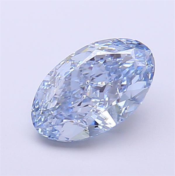 1.28 Ct. Fancy Intense Blue Oval Lab Grown Diamond