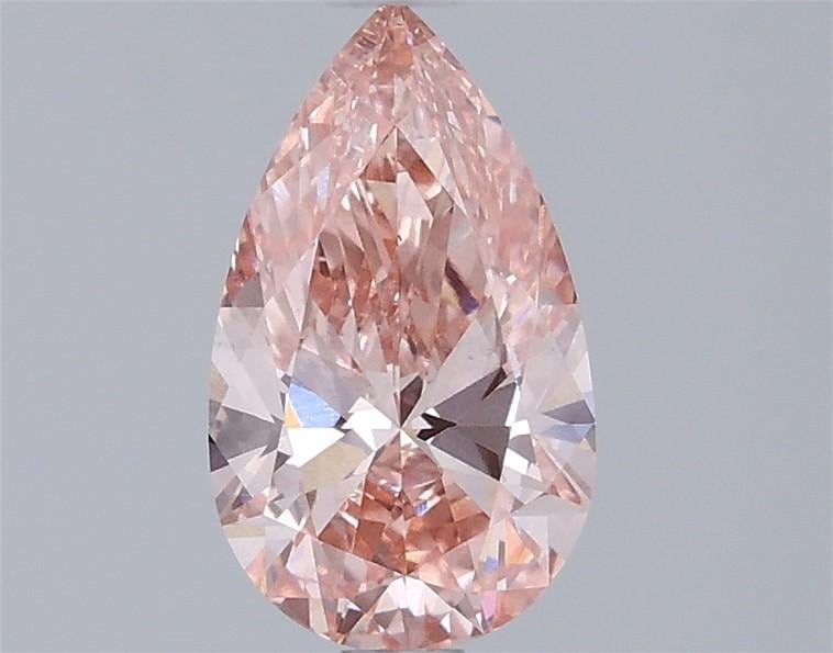 1.09 Ct. Fancy Vivid  Pink Pear Lab Grown Diamond