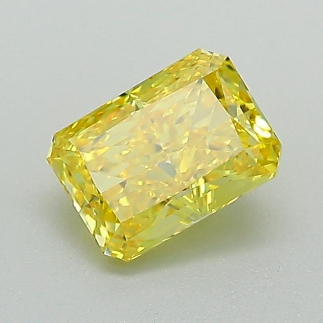 0.8 Ct. Fancy Vivid Yellow Radiant Lab Grown Diamond