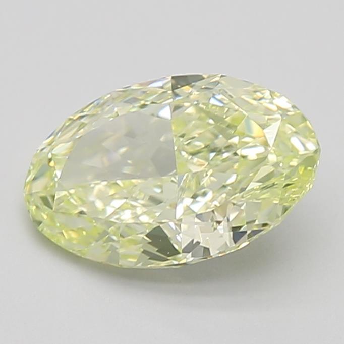 1.52 Ct. Fancy Intense Yellowish Green Oval Lab Grown Diamond