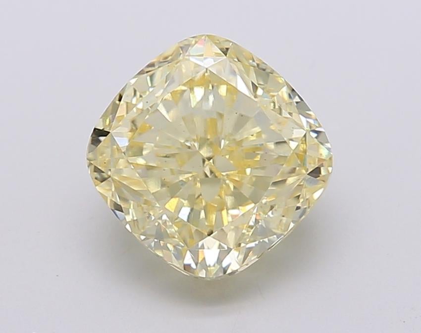 2.78 Ct. Fancy Intense Yellow Cushion Lab Grown Diamond