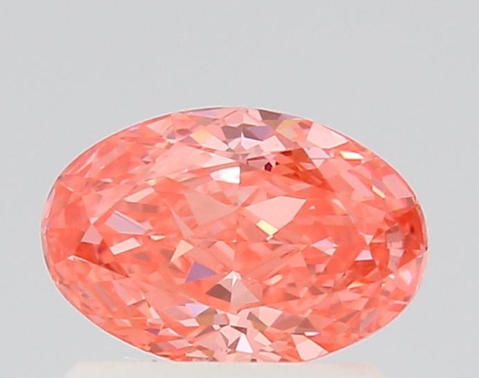 0.76 Ct. Fancy Vivid Pink Oval Lab Grown Diamond