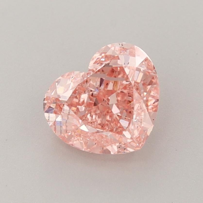 1.42 Ct. Fancy Vivid  Pink Heart Lab Grown Diamond
