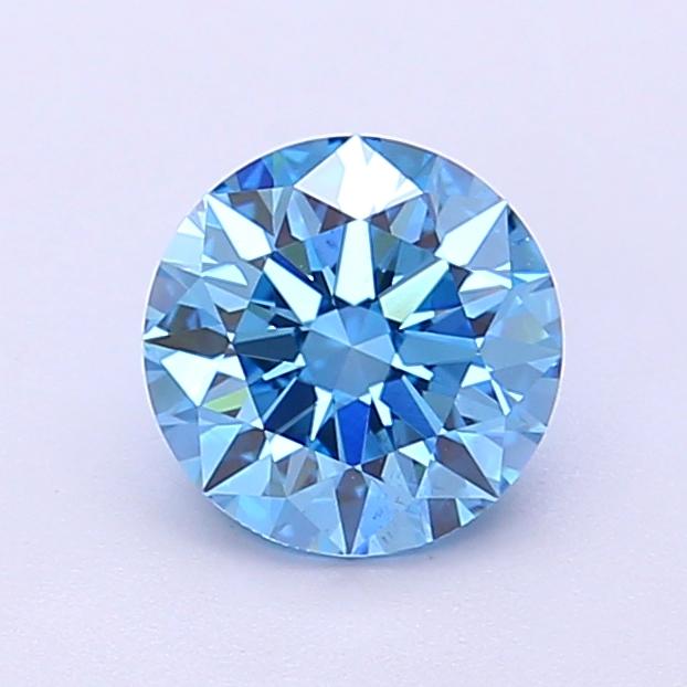 1.09 Ct. Fancy Vivid Blue Round Lab Grown Diamond