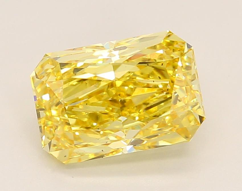 2.68 Ct. Fancy Vivid Yellow Radiant Lab Grown Diamond