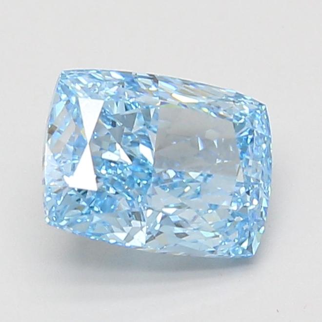 2.09 Ct. Fancy Vivid Blue Cushion Lab Grown Diamond