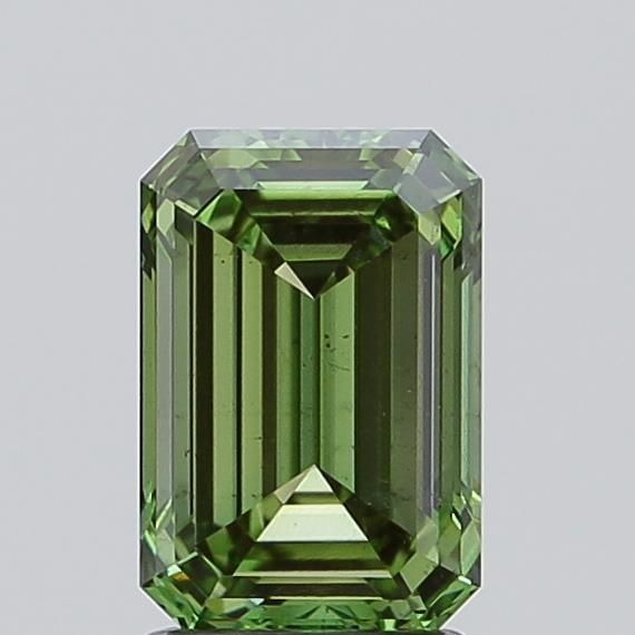 2.02 Ct. Fancy Vivid Green Emerald Lab Grown Diamond