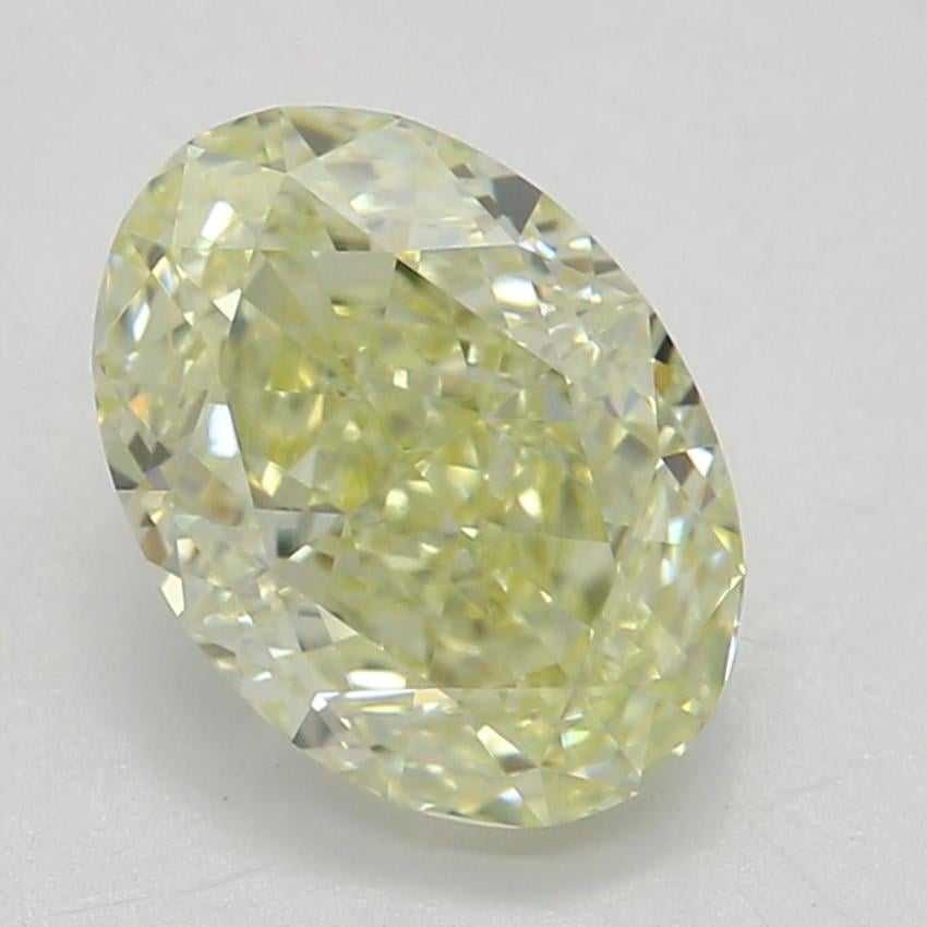 1.13 Ct. Fancy Light Yellow Oval Diamond