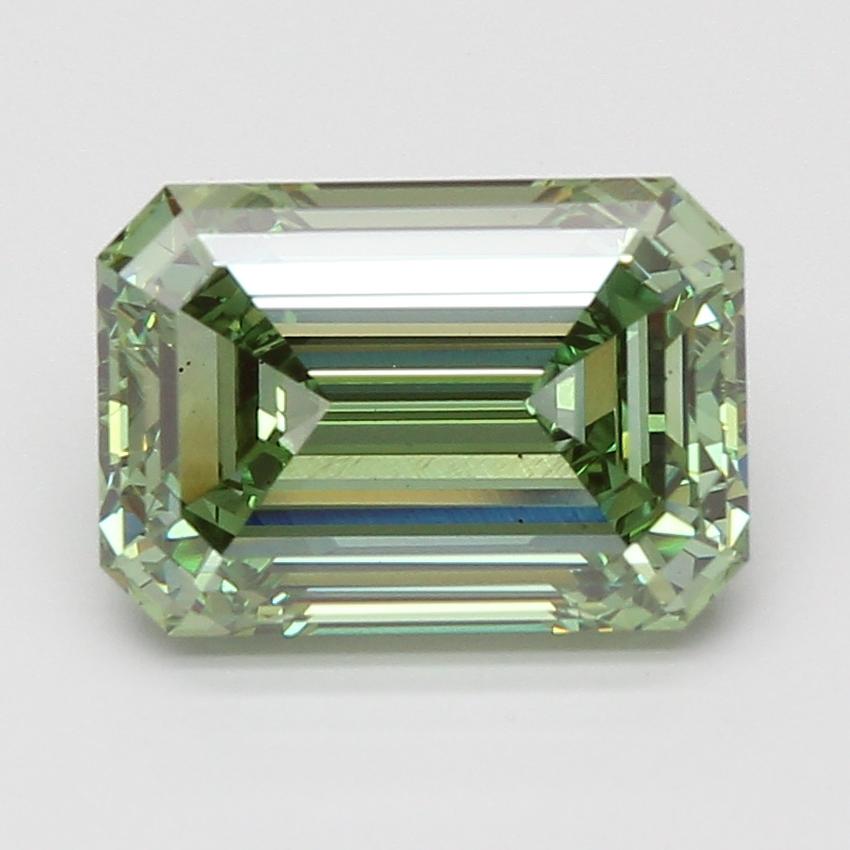 5.08 Ct. Fancy Vivid Green Emerald Lab Grown Diamond