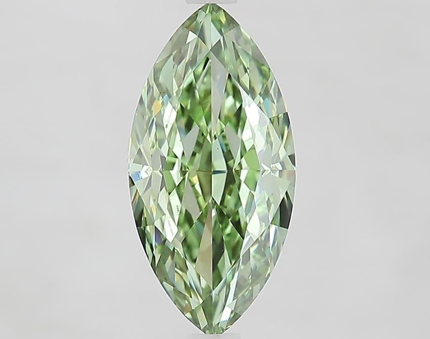 2.88 Ct. Fancy Vivid Green Marquise Lab Grown Diamond