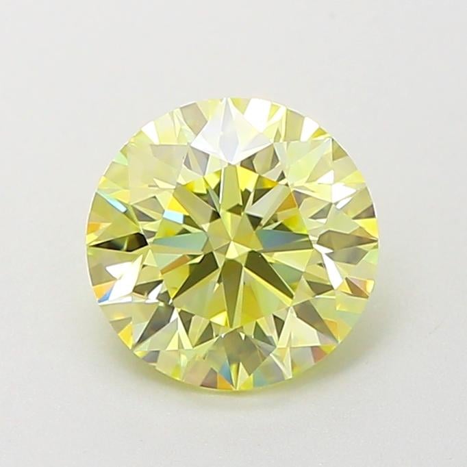 1.09 Ct. Fancy Yellow Round Lab Grown Diamond