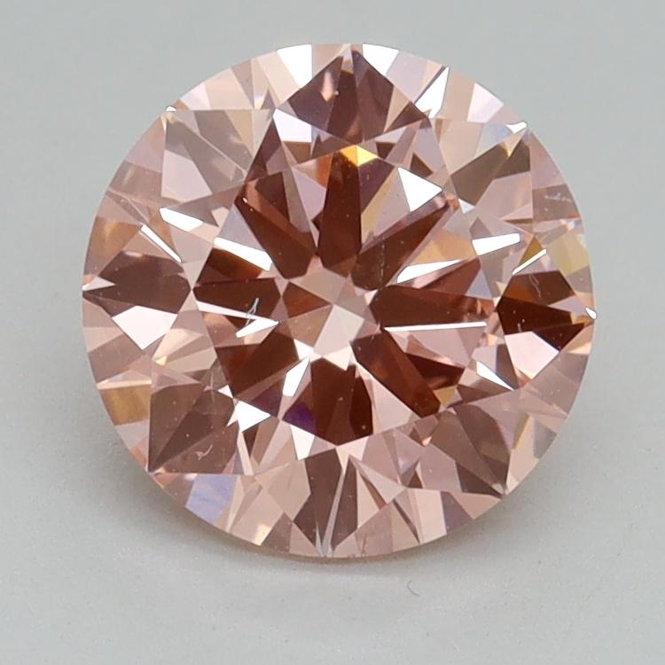 1.71 Ct. Fancy Intense Pink Round Lab Grown Diamond