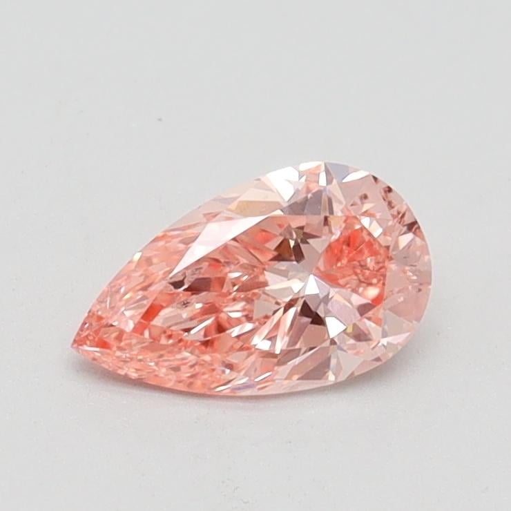0.52 Ct. Fancy Intense Pink Pear Lab Grown Diamond