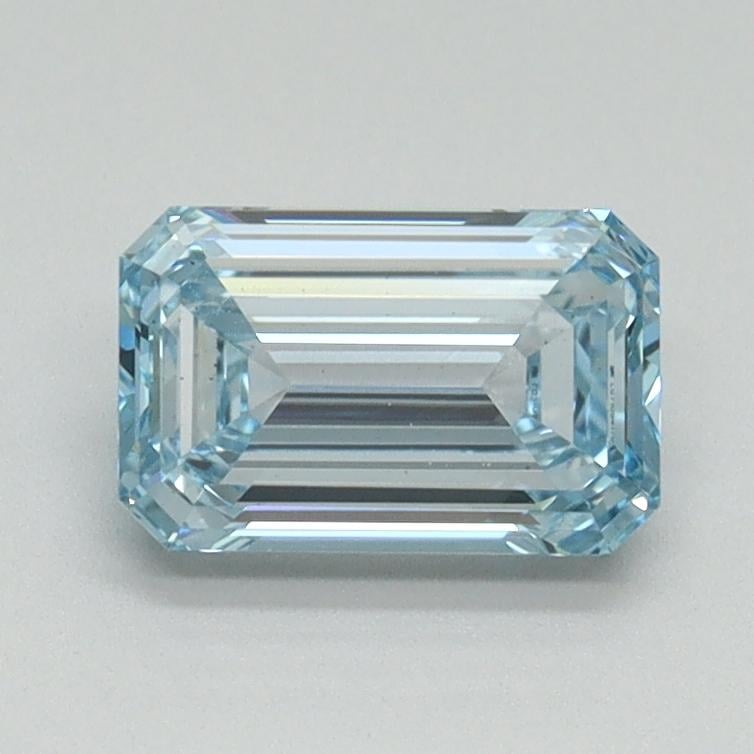 1.02 Ct. Fancy Intense Blue Emerald Lab Grown Diamond