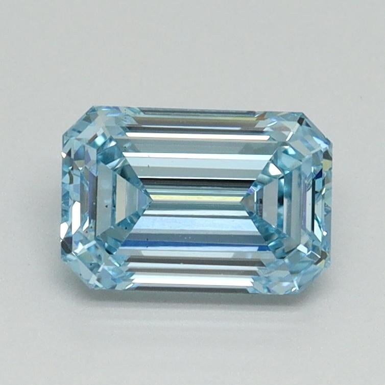 1.07 Ct. Fancy Intense Blue Emerald Lab Grown Diamond