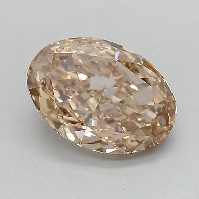 2.09 Ct. Light  Brown Oval Lab Grown Diamond