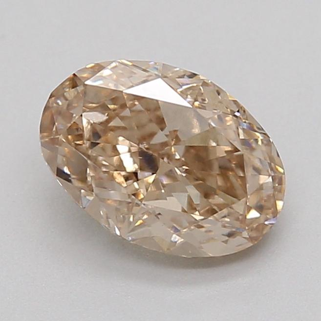 0.72 Ct. Light  Brown Oval Lab Grown Diamond