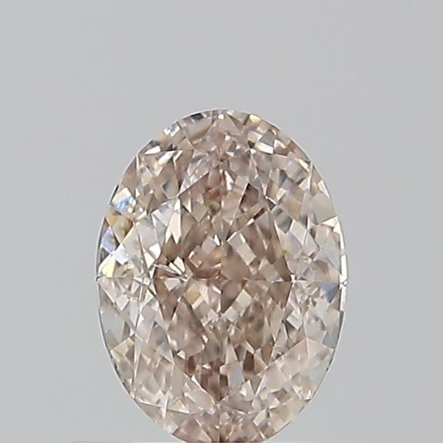 0.71 Ct. Fancy Pinkish Brown Oval Diamond