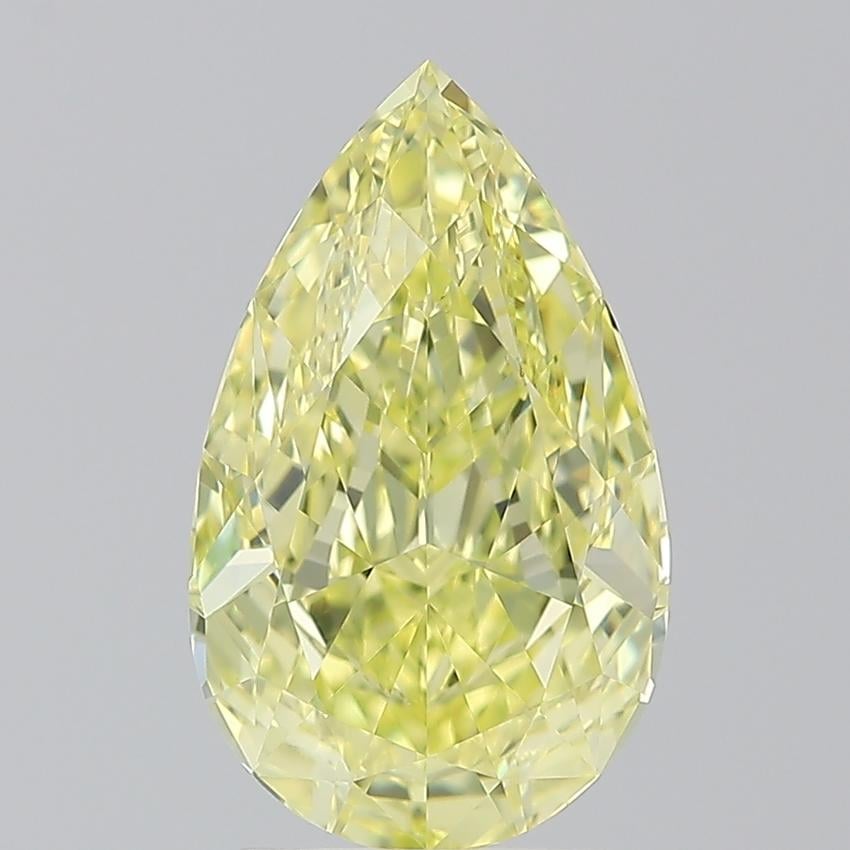 2.68 Ct. Fancy Intense  Yellow Pear Diamond