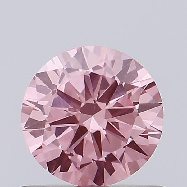 0.55 Ct. Fancy Vivid Pink Round Lab Grown Diamond