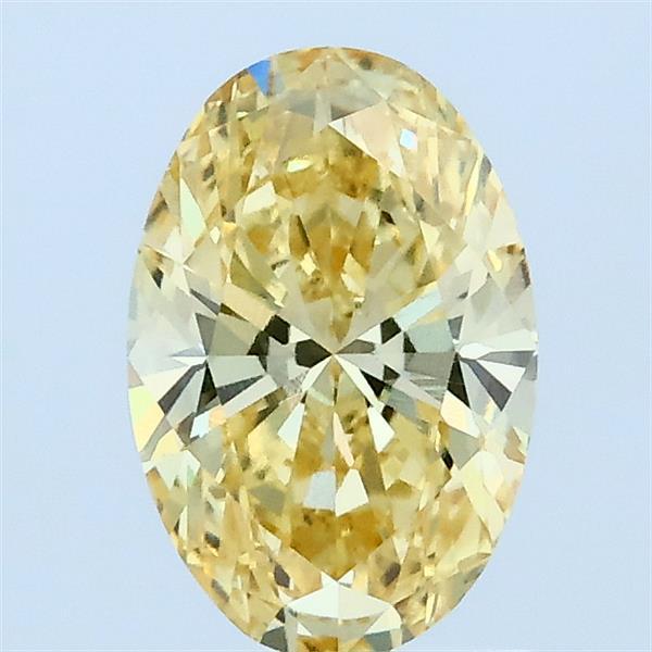 1.05 Ct. Fancy Intense Yellow Oval Lab Grown Diamond