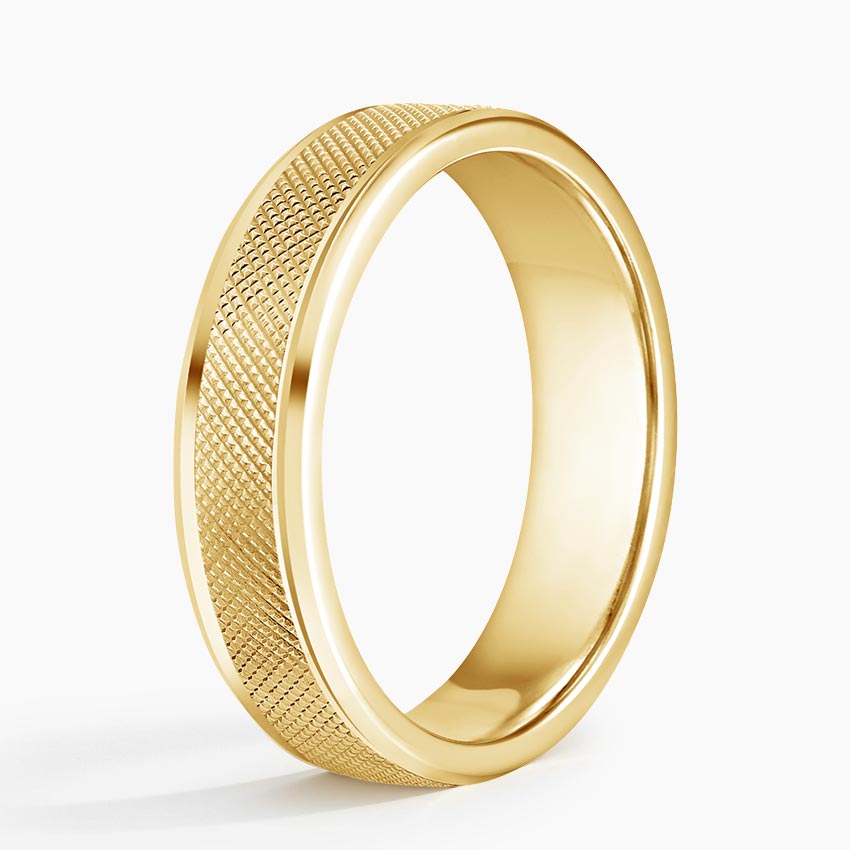 18K Yellow Gold Maverick 5.5mm Wedding Ring