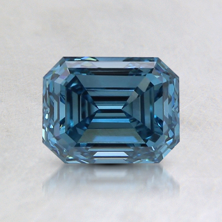 1.04 Ct. Fancy Intense Blue Emerald Lab Created Diamond