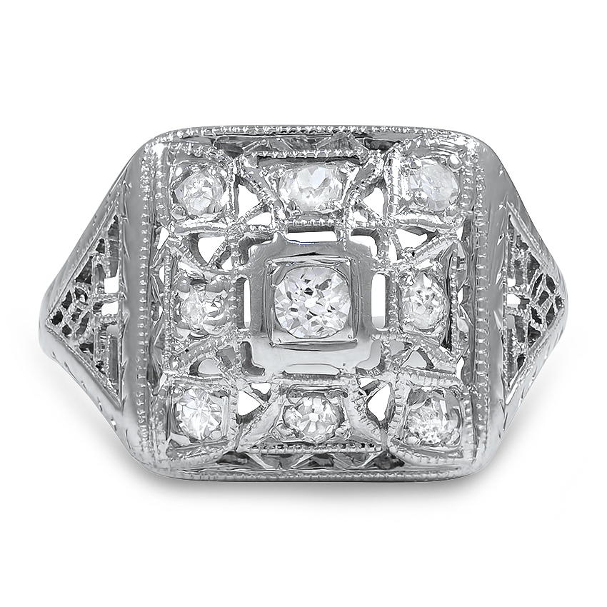 Art Deco Diamond Vintage Ring