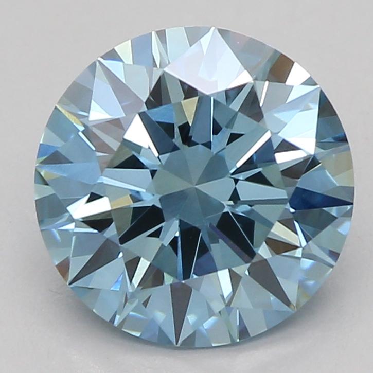 1.35 Ct. Fancy Vivid Blue Round Lab Grown Diamond