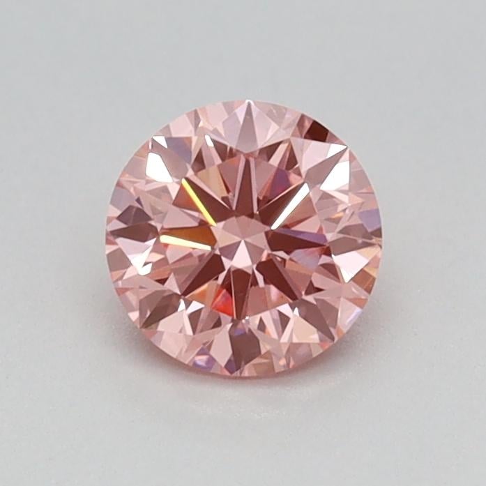 0.41 Ct. Fancy Vivid Pink Round Lab Grown Diamond