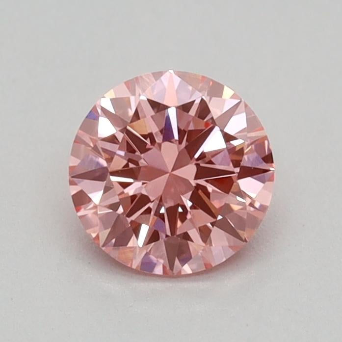 0.33 Ct. Fancy Vivid Pink Round Lab Grown Diamond