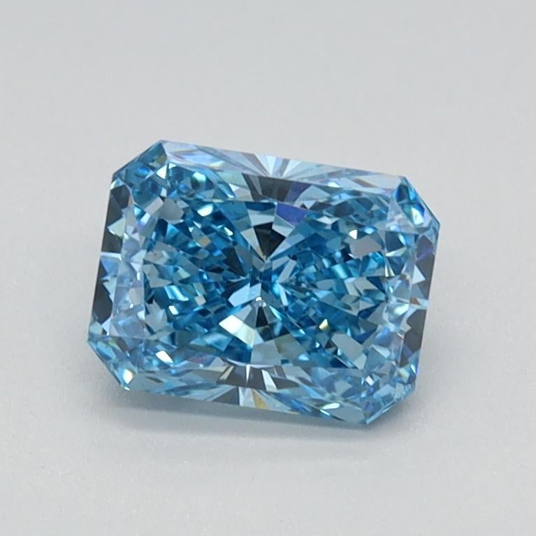 0.73 Ct. Fancy Vivid Blue Radiant Lab Grown Diamond