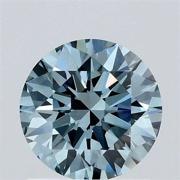 1.10 Ct. Fancy Vivid Blue Round Lab Grown Diamond