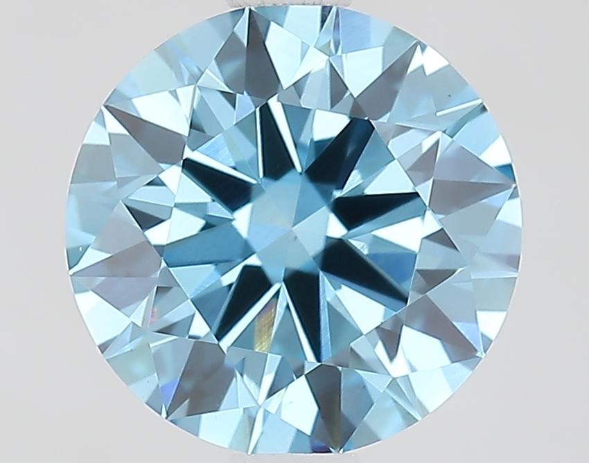 1.73 Ct. Fancy Vivid Blue Round Lab Grown Diamond