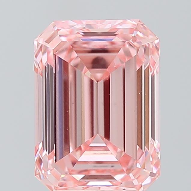 3.72 Ct. Fancy Intense Pink Emerald Lab Grown Diamond
