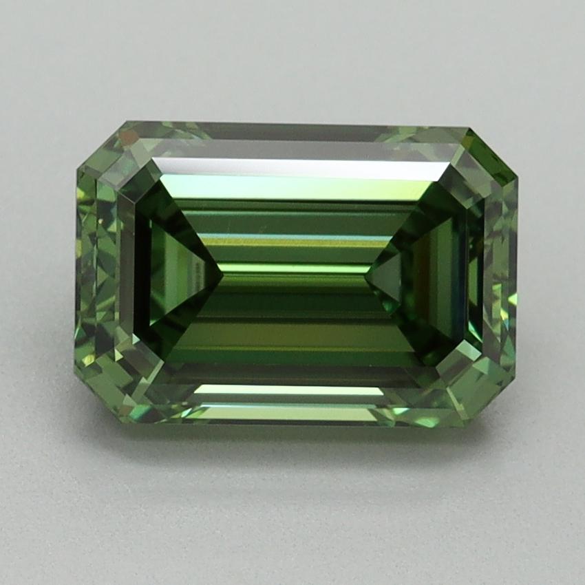 2.13 Ct. Fancy Vivid Green Emerald Lab Grown Diamond